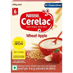 21 Nestle Cerelac Baby Cereal With Milk Wheat Apple From 6 12 Months Rich In Iron