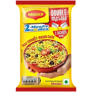2 Maggi Double Masala Instant Noodles