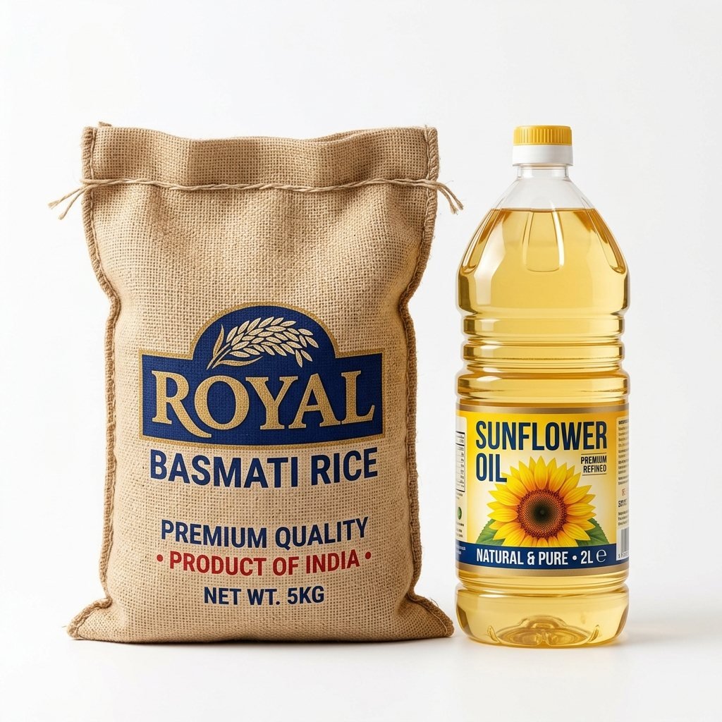Basmati Rice and Sunflower Oil Super Bundle