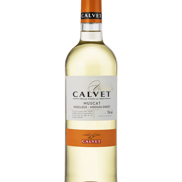 CALVET MUSCAT MEDIUM WEET WHITE WINE 750ML