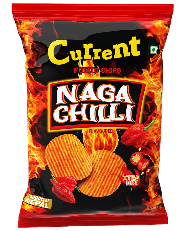 CURRENT NAGA CHILLI CHIPS 45GM CURRENT NAGA CHILLI CHIPS 45GM - Image 1