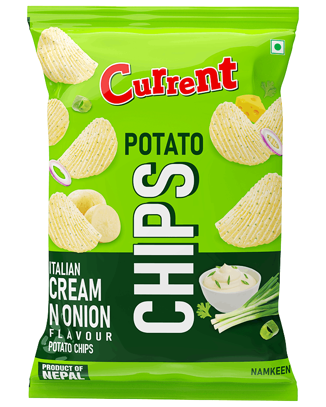 CURRENT POTATO CHIPS CREAM & ONION 45GM CURRENT POTATO CHIPS CREAM & ONION 45GM - Image 1