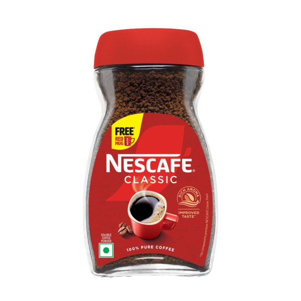 NESCAFE CLASSIC JAR 180GM +RED MUG FREE