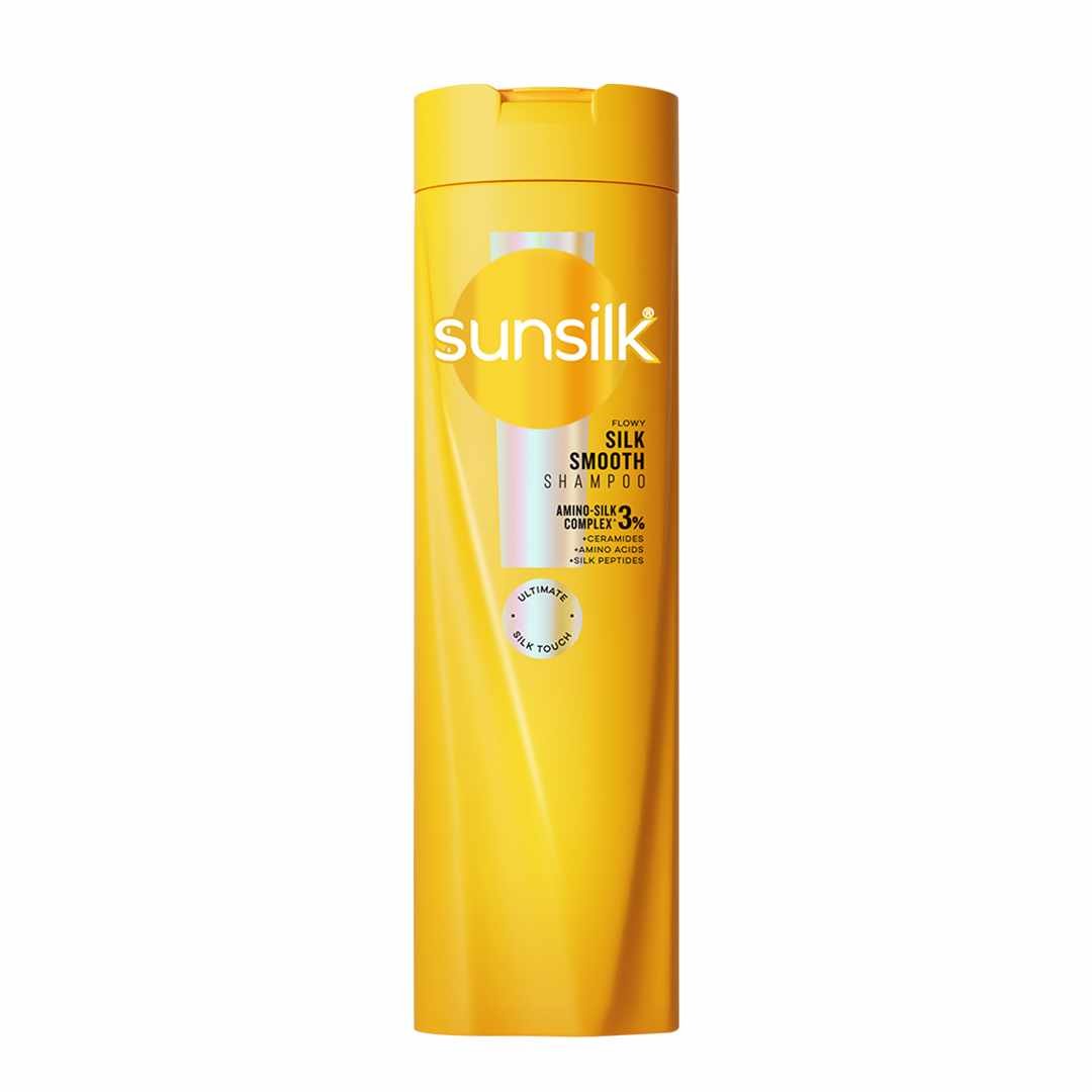 sunsilk-silk-smooth-shampoo-yellow-325ml SUNSILK SILK SMOOTH SHAMPOO YELLOW 325ML - Image 1